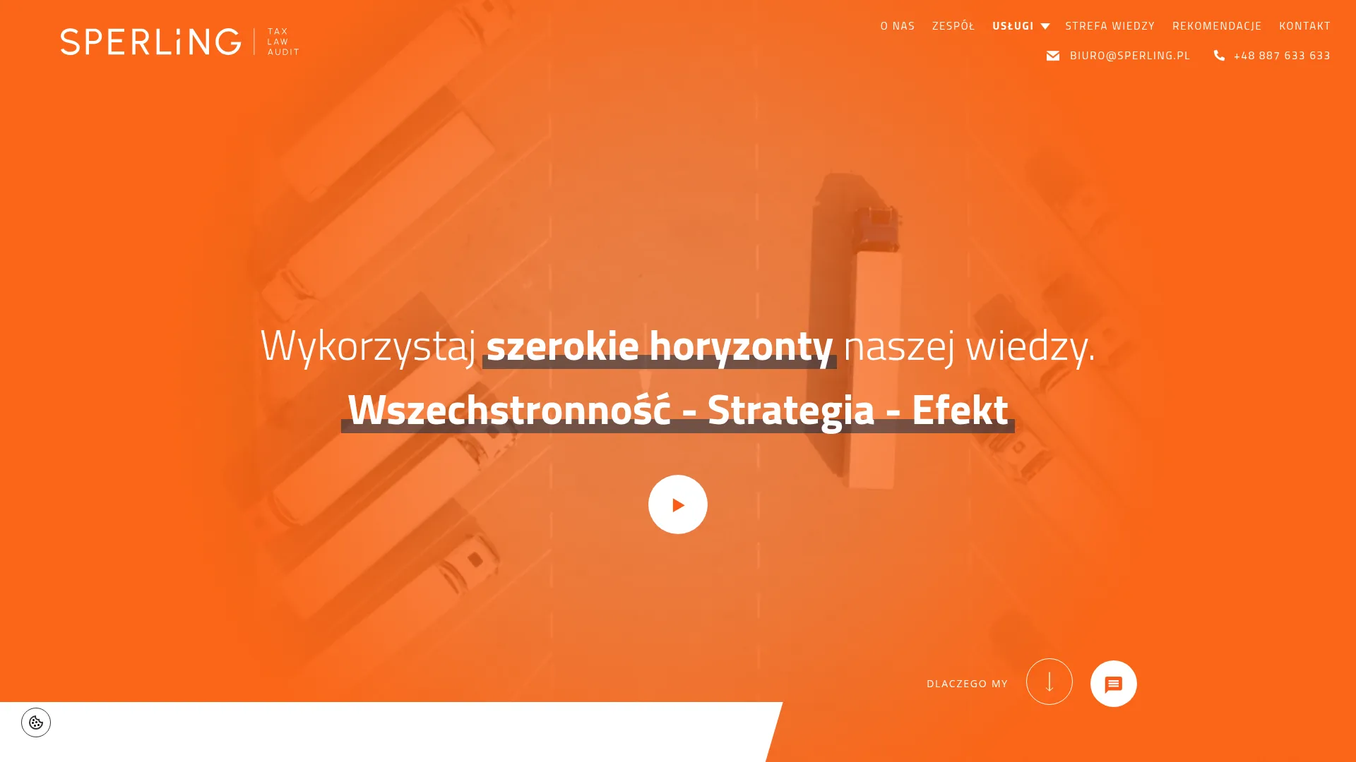 Zrzut ekranu strony SPERLING TAX & LAW SPÓŁKA Z OGRANICZONĄ ODPOWIEDZIALNOŚCIĄ